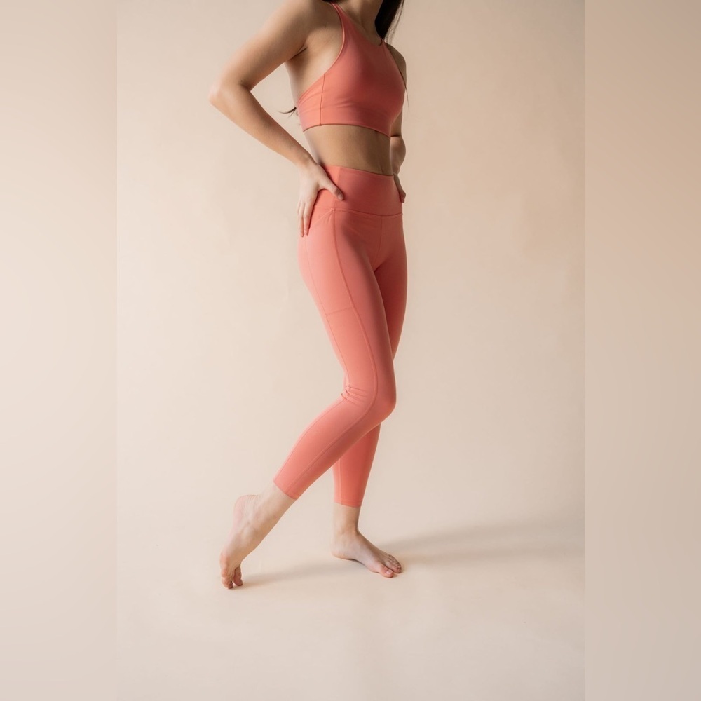 Girlfriend Collective High-Rise Pocket Leggings Primrose - XS - NWOT